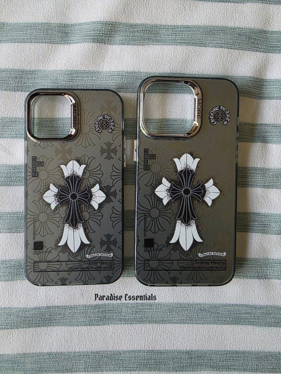 Shiny grey CH phone case