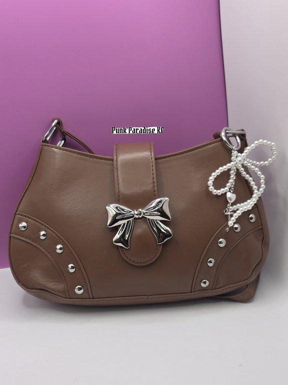 Brown bow bag