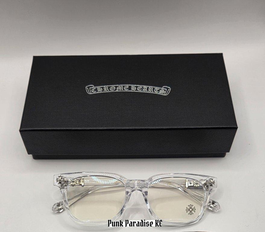 Chrome Hearts clear silver frames